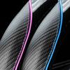 Carbon Fiber Pattern Steering Wheel Cover Leather Splicing Car Handle Cover  Auto Accessory