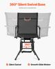 VEVOR Hunting Chair, 360 degrees Silent Swivel, Foldable Lightweight Portable Blind Chair, Heavy-Duty Steel Frame Ground Stool Seat, with Armrest