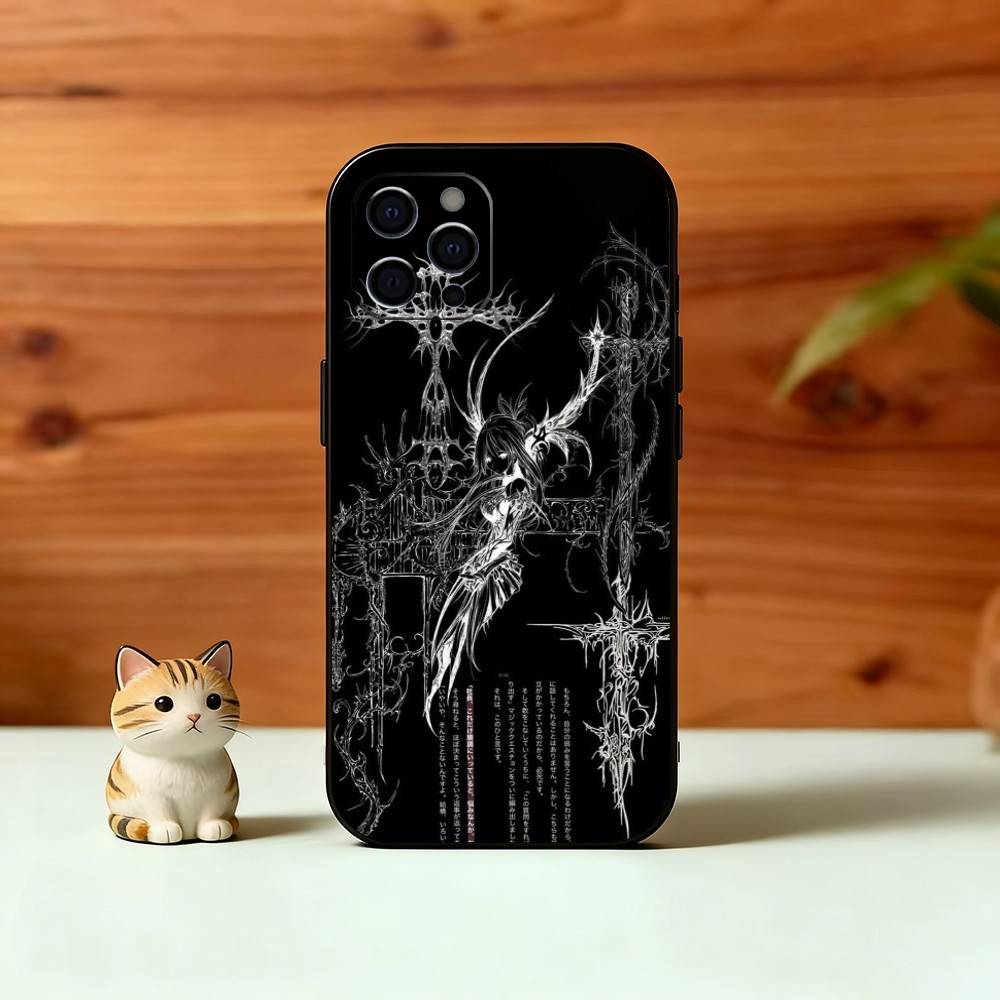 G-Gothic Кибер-Сигил Чехол для Телефона Для iPhone 17,16,15,14,13,12,11 Plus,Pro Max,XS,Мягкий Силикон Черный Чехол