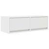 VidaXL Meuble TV blanc 80x31x25,5 cm bois d'ingénierie, banc TV, meuble hifi, centre de divertissement, buffet TV, meuble 861508