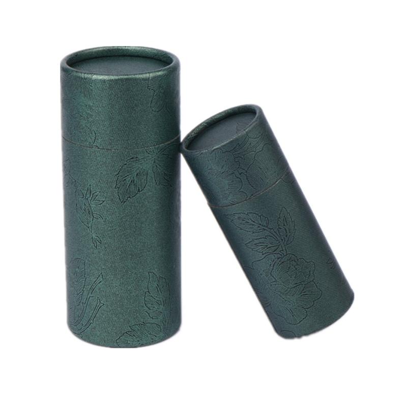 Круглая картонная подарочная коробка Упаковка для флаконов косметических эфирных масел Упаковка для помады Упаковка для духов Коробки из крафт-бумаги