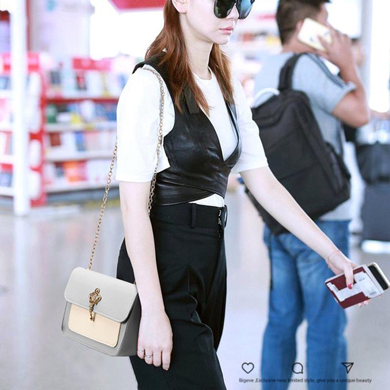 Маленькая квадратная сумка женская модная простая сумка на одно плечо с цепочкой сумка через плечо