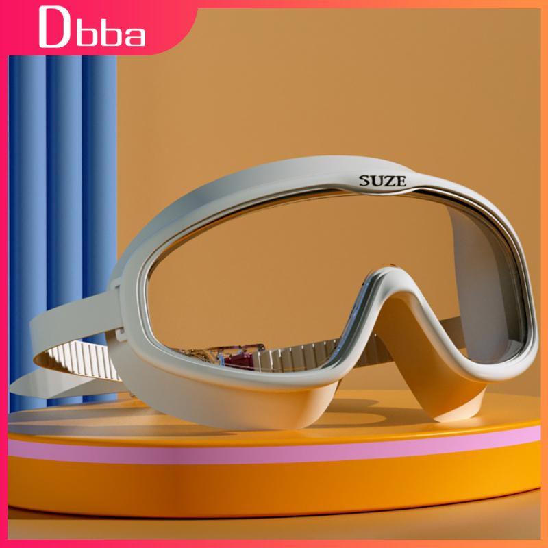 Летние очки для плавания для взрослых мужчин и женщин, противотуманные очки HD с большой оправой, защита от ультрафиолета, очки для дайвинга и водных видов спорта