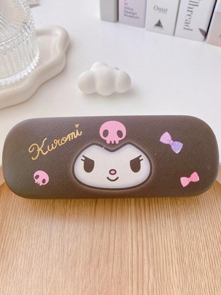 1/2/3 шт. Футляр и салфетка для очков Hello Kitty Дизайн с розовой головой кошки Мягкая микрофибра Используется для чистки и хранения очков, мобильных телефонов