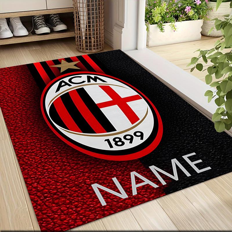 Custom Name Juventus Crest Carpet Rug Customizable Soft Washable Anti-Slip Home Living Room Sofa Mats Personalized Rug. 0909229