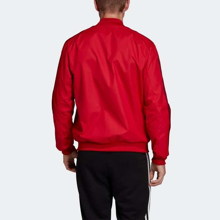 adidas Куртки Манчестер Юнайтед Мужские Красные С Воротником-стойкой Умеренные Пилот DX9077