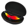 SWANS GUF-1751 Gullwing HOOD LTD Polarized Sunglasses Red Shadow Mirror Matte Black Japan Fit Sports UV Protection 26g Lightweight