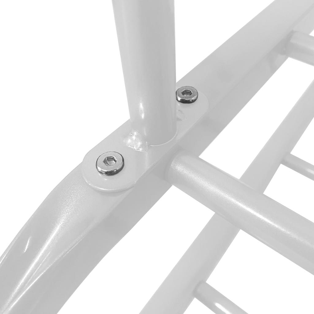 Premium Maxi Giro 2 Stand Nyana Home Coat Rack 162x110x57cm, 2 Hanging Bars 4 Side Hooks 2 Lower Shelves