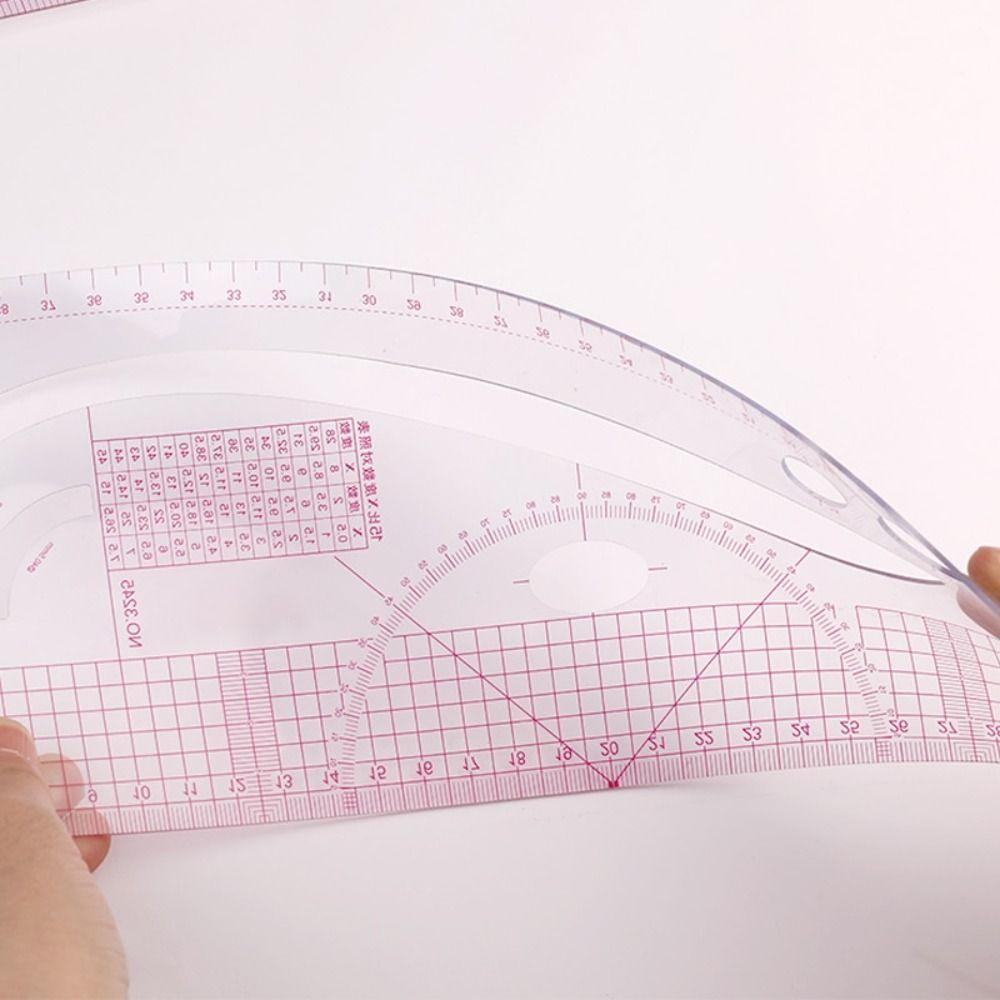 6pcs DIY Curve Ruler PVC Drawing Template Tool Kits Measure Tailor Ruler Sewing Accessories
