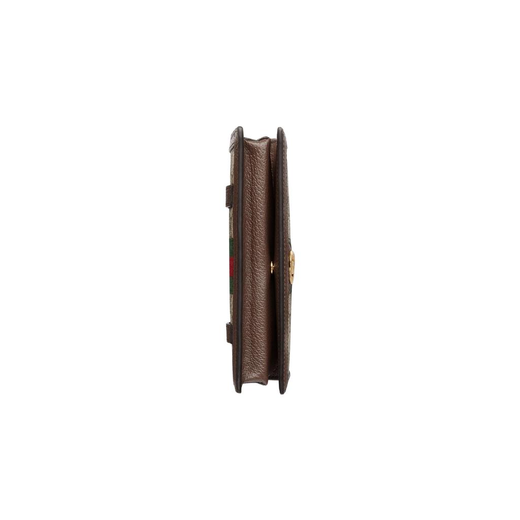 Gucci Ophidia GG Supreme Chain Wallet Brown Leather 723619-96IWG-8745