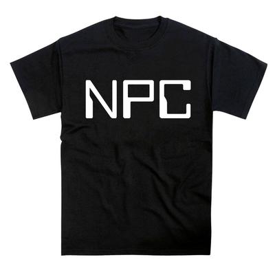 Футболка с слоганом NPC из видеоигры и интернет-мемом