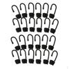 24pcs Plastic Coated Spiral Wire Hooks For Shock Cord Rope 6mm