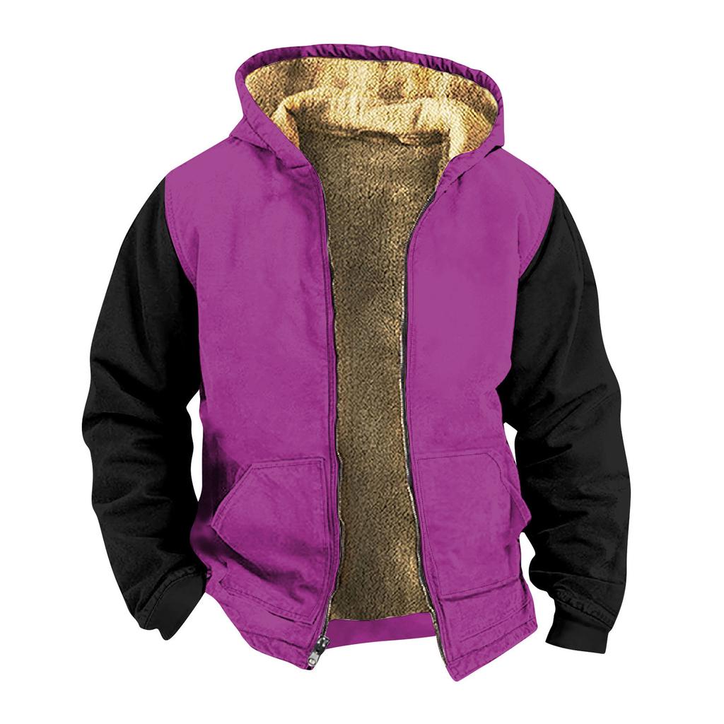 Мужская однотонная куртка, мужская весенне-осенняя повседневная трендовая куртка на молнии с капюшоном