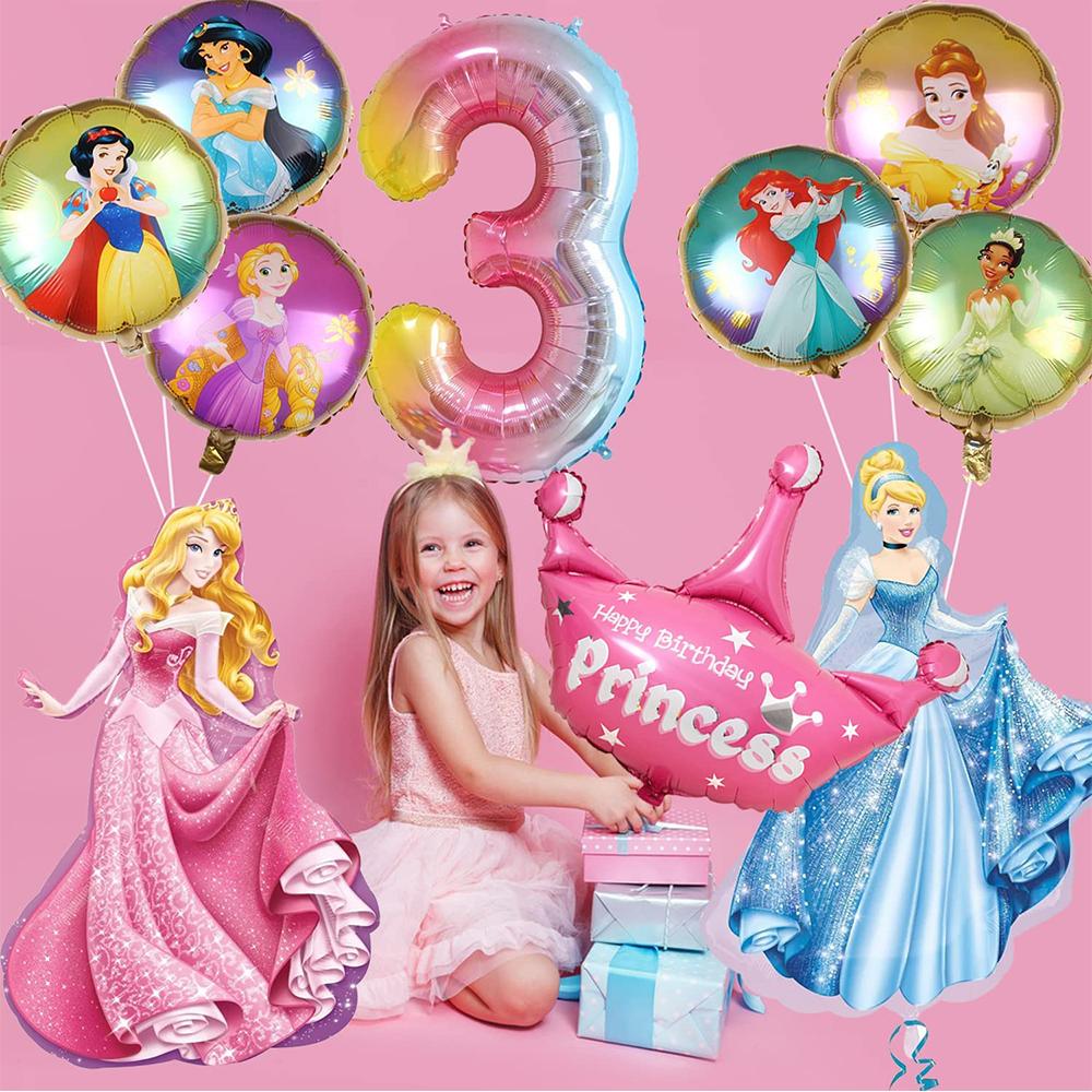 9 шт. Красочные шары принцессы Шары на тему принцесс для украшения вечеринки