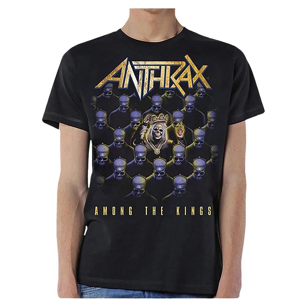 Men's Anthrax Among The Kings Slim Fit T-shirt Small Black