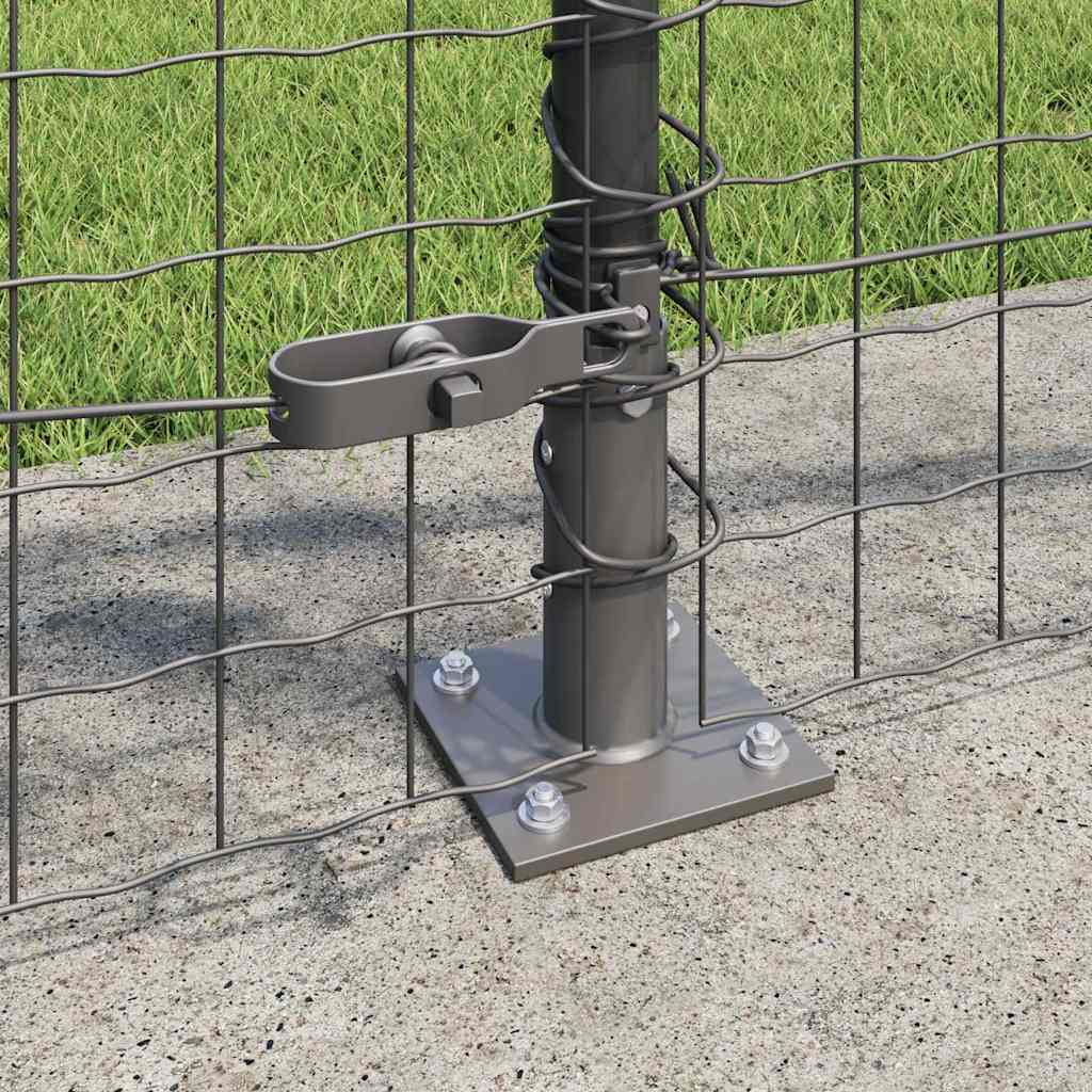 Welded Wire Fence with Concrete Foundation 25 x 1 m (W x H)