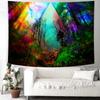 Delur Forest Tapestry Tree of Life Tropical Rainforest Tapestry Wall Hanging Colorful Nature Landscape Mystical Psychedelic Spiritual Headboard for