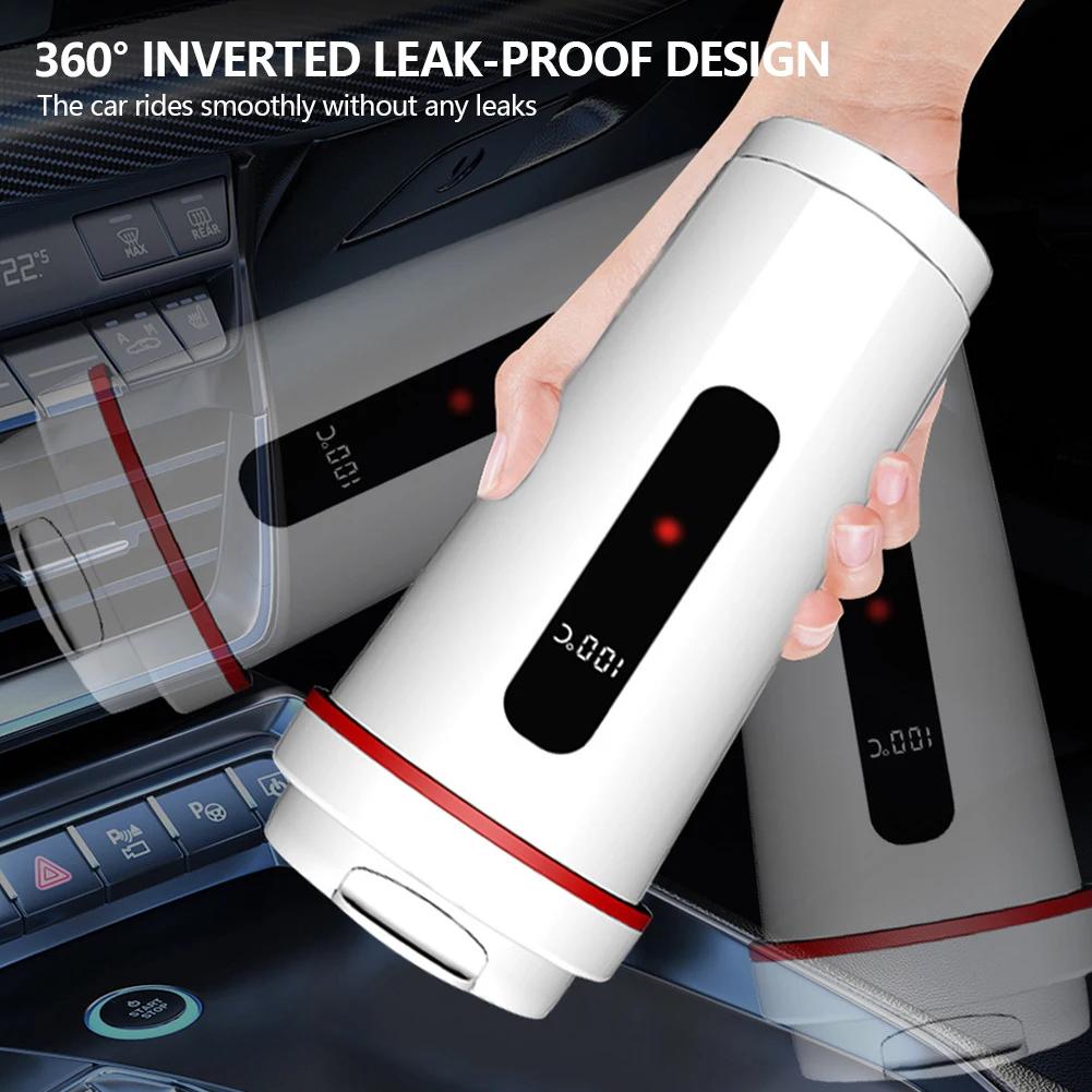 Портативный автомобильный электрочайник 500 мл 12 В 24 В Нагревательная кружка из нержавеющей стали 316 Автомобильный подогреватель для кипячения воды Термос