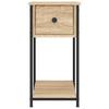 Nightstands (2 pcs) Sonoma Oak Finish 30 x 60 x 60 cm Particleboard