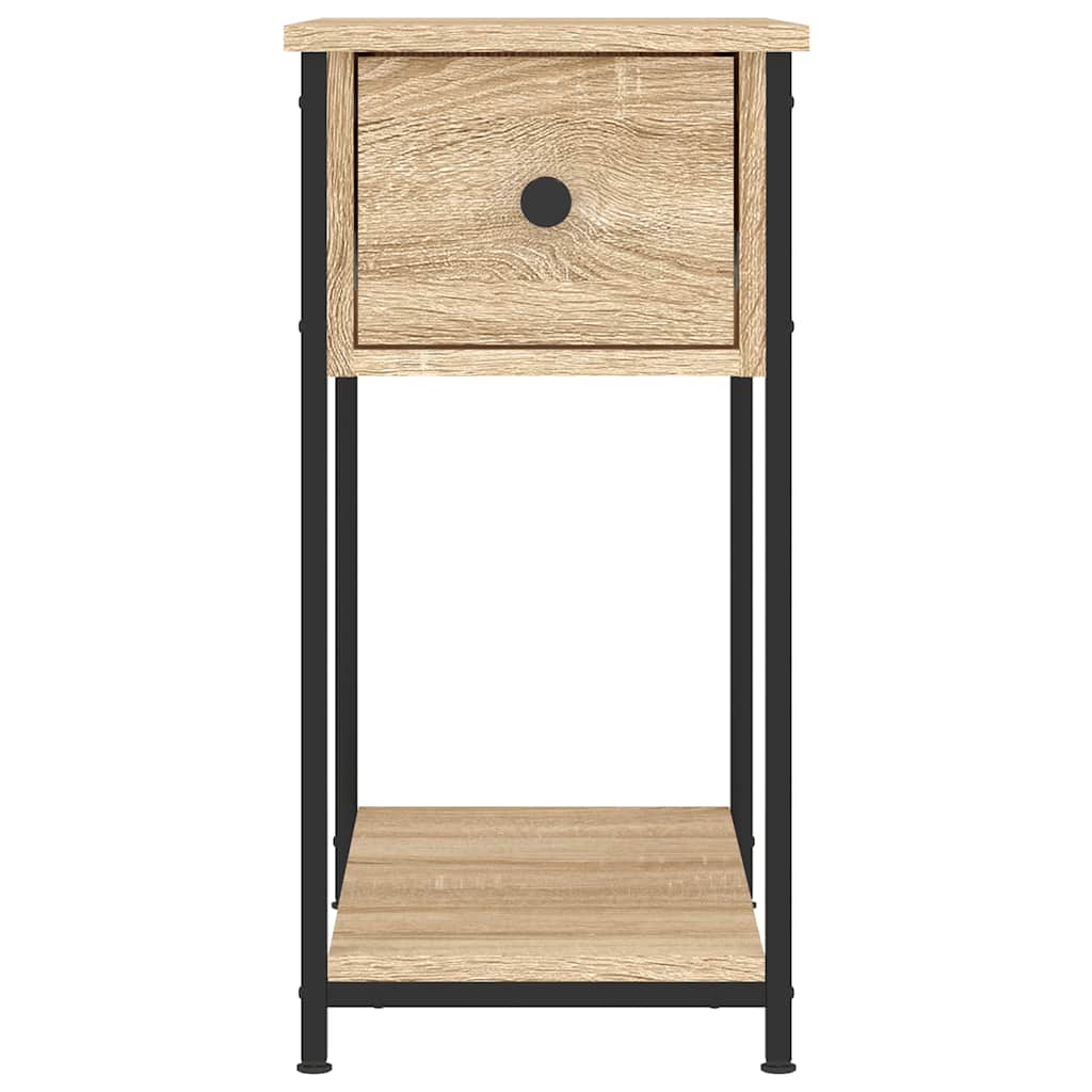 Nightstands (2 pcs) Sonoma Oak Finish 30 x 60 x 60 cm Particleboard