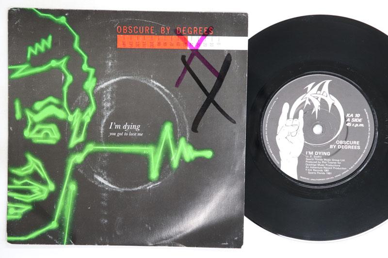 7-дюймовая пластинка OBSCURE BY DEGREES Im Dying A Woman Like You KA10 KA RECORDS 1981 UK Танцевальная Электроника Б/у