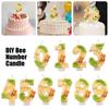 Сделай сам Цифровые свечи Украшения для торта Праздничные украшения Свечи на день рождения Свадебные свечи ручной работы Сезон выпускных 4x7см