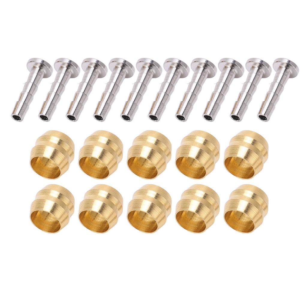 Набор из 10 пар велосипедных масляных игл с оливами, устойчивый к коррозии, масляная игла для велосипедной трубки