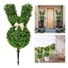 2pcRabbit- Shape Plants, Artificial Green Plants, Suitable For Easter Porch Decoration Outdoor Indoor