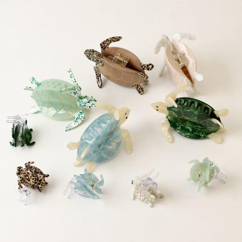 Уксусная Кислота Ацетат Черепаха Коготь для Волос Морское Существо Большая Акула Зажим Забавный Животное Зажим для Волос Девочка