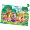 Пазл Tenyo Disney Винни-Пух Пикник, 96 деталей, 26x38 см, Антибактериальное покрытие, Детский пазл для детей от 5 лет