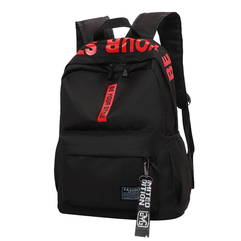Большой емкости сплошной цвет водонепроницаемый нейлоновый повседневный рюкзак школьная сумка