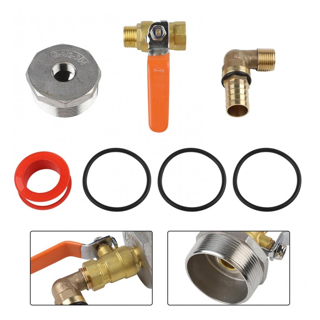 200L Oil Drum Replacement Outlet Tap Stainless Steel Valve Commercial Use
