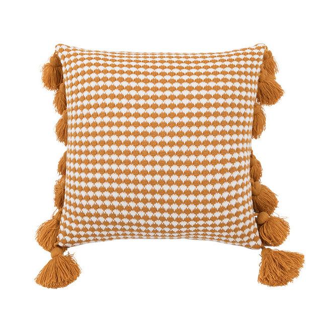 Plush Embroidered Cushion Cover Couch Ornamental Pillowcase Cushion Cover Ornamental Pillow Case Living Room Area Decoration Chair Cushions