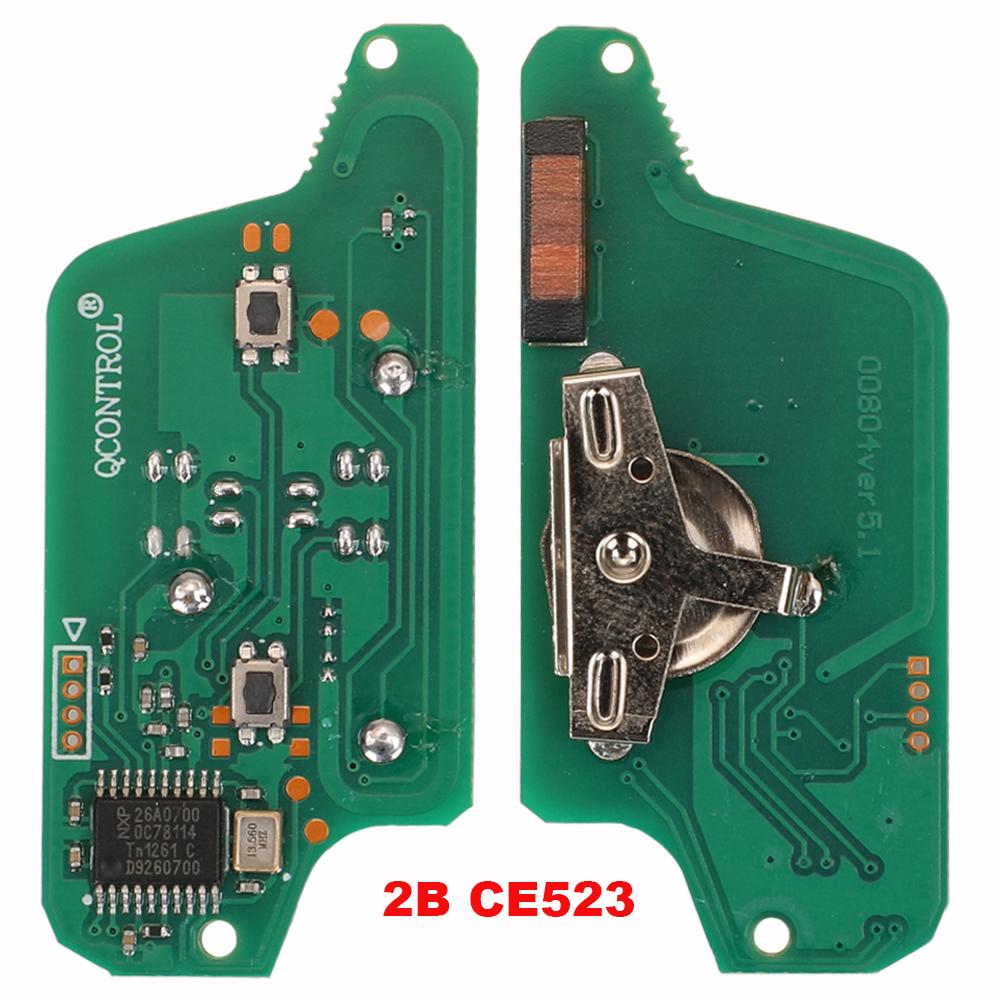 Jingyuqin Remote ASK/FSK Автомобильный ключ-панель для Peugeot 207 307 308 407 607 807 Для Citroen C2 C3 C4 C5 C6 CE523 CE536 7941 7946 ID46
