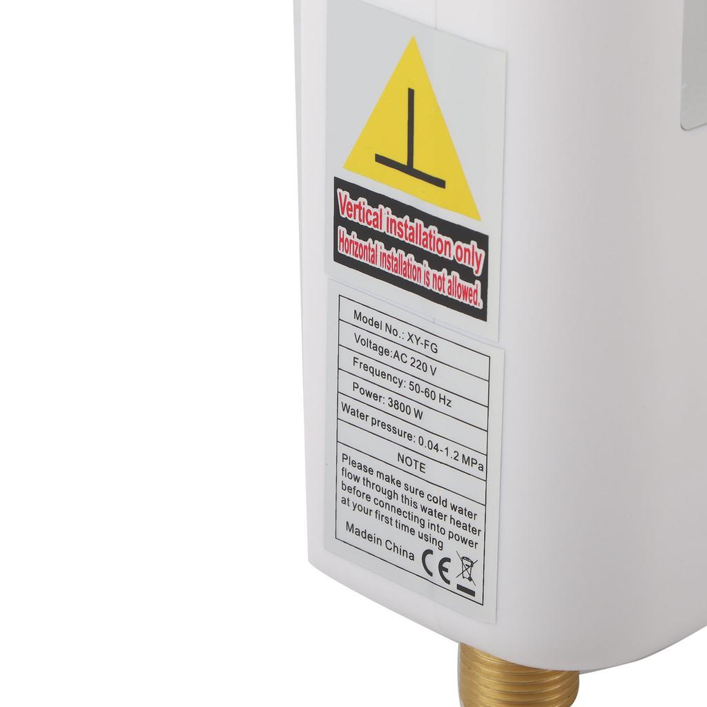 Белый мини-водонагреватель без бака для мгновенного нагрева горячей воды для ванной комнаты, кухни, мойки для горячей и холодной воды двойного назначения(