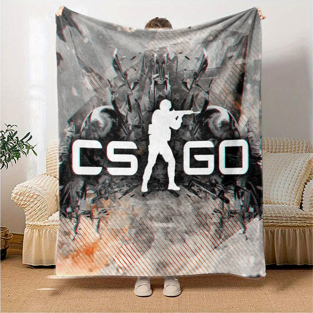 Counter-Strike Flannel Blanket, High quality Comfortable for All Seasons, Home Decor, Warmth and Comfort