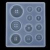 New DIY Silicone Mold Resin Button DIY Handmade Resin Mold with Hole Pendant Button Non-stick Art Mold Decor Cake Baking Tools