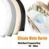 Self-Adhesive Floor Retaining Barrier L-shaped Silicone Water Barrier Shower Barrier  Wall Corners