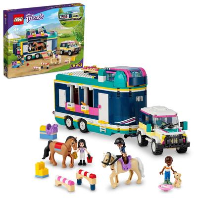 LEGO Friends Прицеп для конного шоу 41722, игрушка, строительные блоки, подарок, кукла, ролевая игра, животное, для девочек, от 8 лет и старше