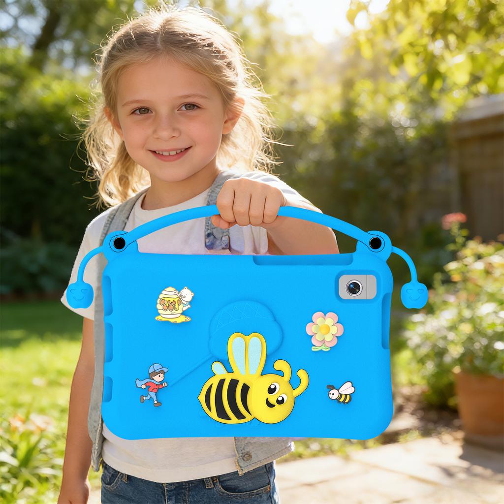 EVA Case For Samsung Galaxy Tab A11 / A9 / A7 Lite 8.7-inch / A 8.0 (2019) / Lenovo Tab K9 Bee Style Kickstand Tablet Cover with Carry Handle