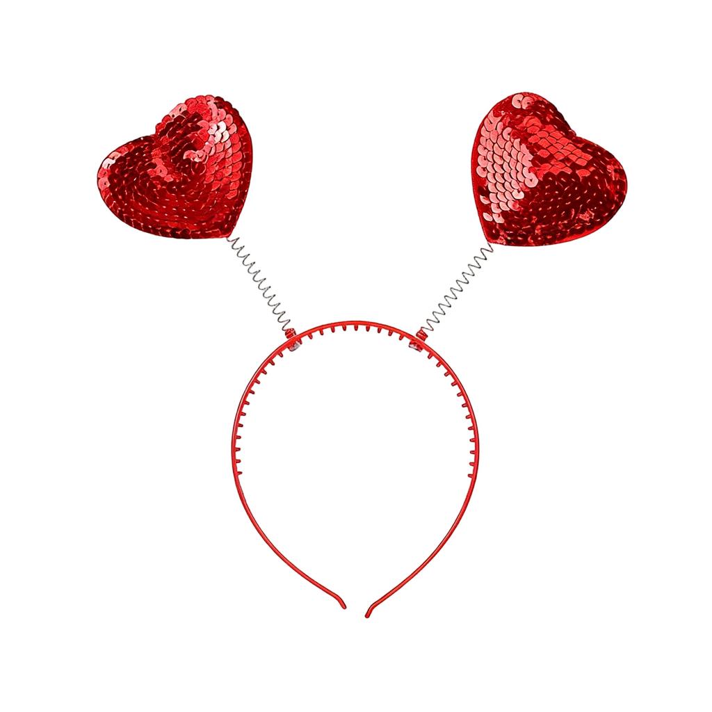 Представляем наш праздничный ободок с сердечками из пайеток на День святого Валентина
