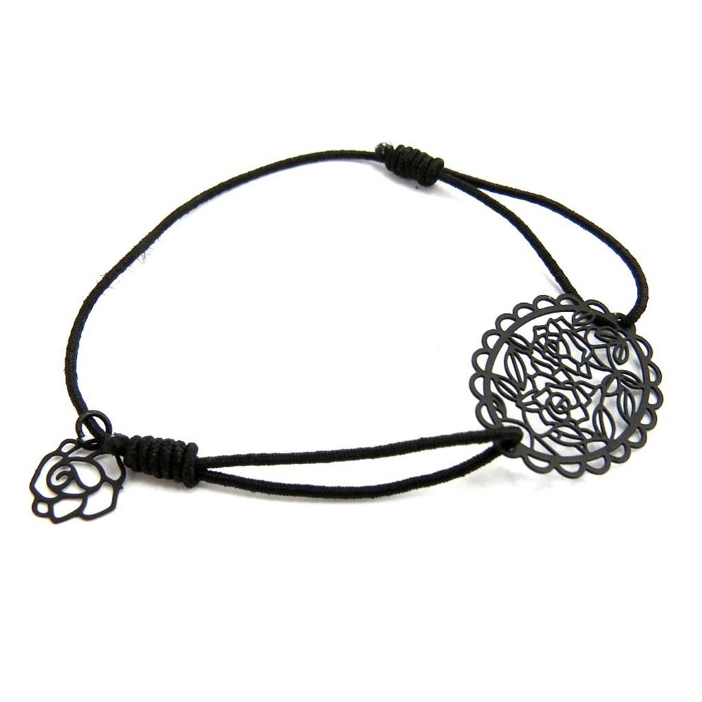 Les Trésors De Lily [L6428] - Необычный браслет "Кармен" черный