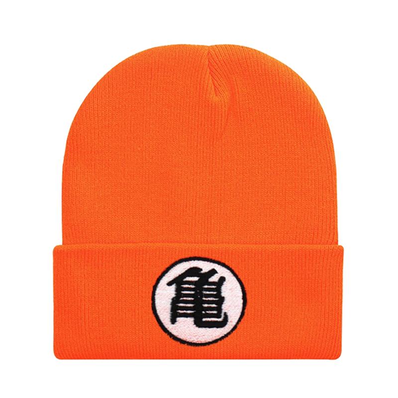 Anime Dragon Ball Embroidered Knitted Beanie Hat, Men Women Winter Outdoor Motion Ski Warm Wind-Resistant Beanie Hats