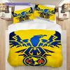 Club America Pattern Bedding Quilt Set Quilt Cover Pillowcase Home Decoration Birthday Gift (1 * duvet cover + 2 * pillowcase, without core)