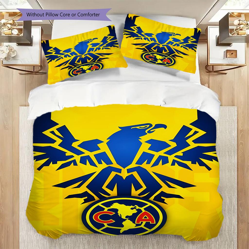 Club America Pattern Bedding Quilt Set Quilt Cover Pillowcase Home Decoration Birthday Gift (1 * duvet cover + 2 * pillowcase, without core)