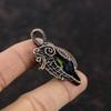 American Dichroic Glass Pendant Copper Wire Wrapped Pendant Gemstone Handmade Jewelry Birthstone Pendant For Gift Copper Wire Wrap Jewelry
