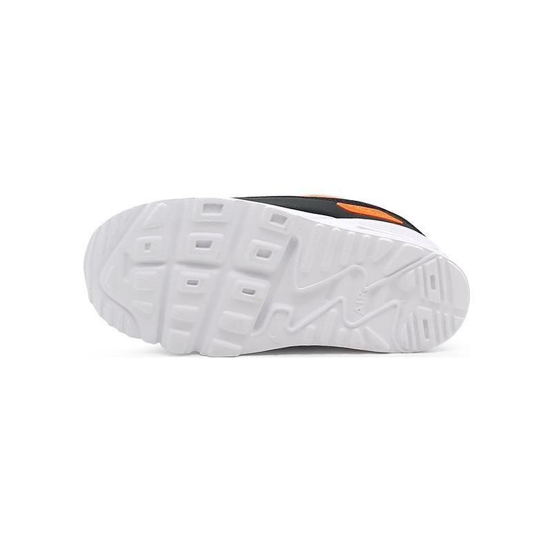 Nike Air Max 90 Low top Sports Casual Shoes Black Silver Infant And Toddler 881924-009