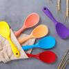 1Pcs Silicone Spoon Non-stick Cooking Spoon Anti-scalding Pot Rice High-temperature-resistant Spoon Durable Kitchen Gadgets