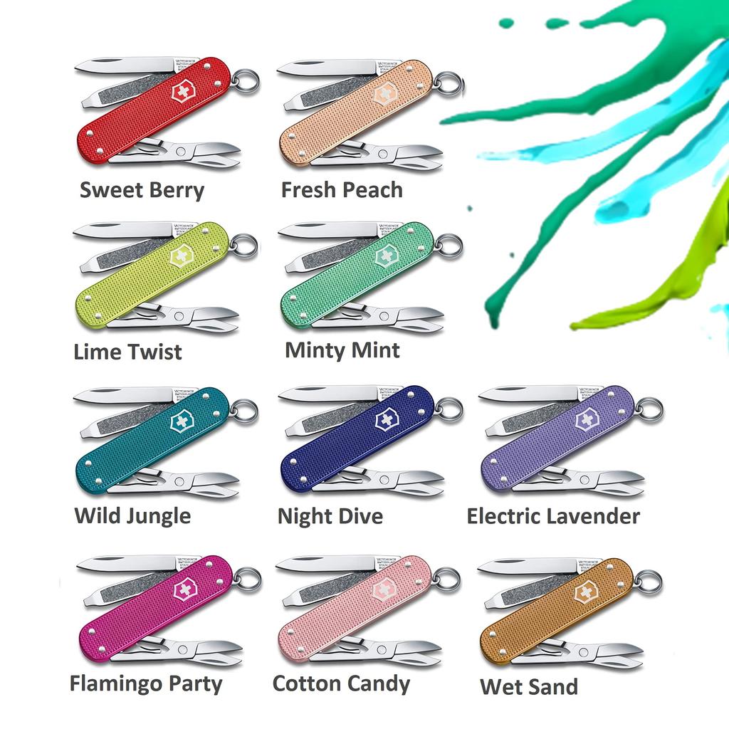 VICTORINOX Classic ALOX Classic Colors Wet Sand Swiss Army Knife Knife Disaster Prevention Goods Outdoor Camping Gift Present Scissors Flathead