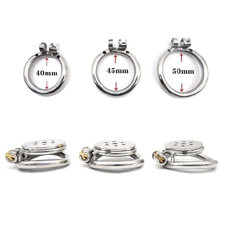 Male chastity device, male homosexual sex toy, flat round hole, metal chastity lock, chicken cage, urinary catheter, penis ring